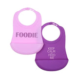 CB EAT By Chewbeads Baby 100% Silicone Bib (2-pack)