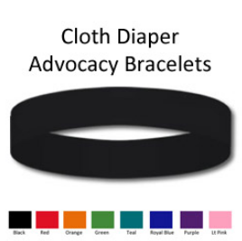 "I Love Cloth Diapers" Advocacy Bracelets