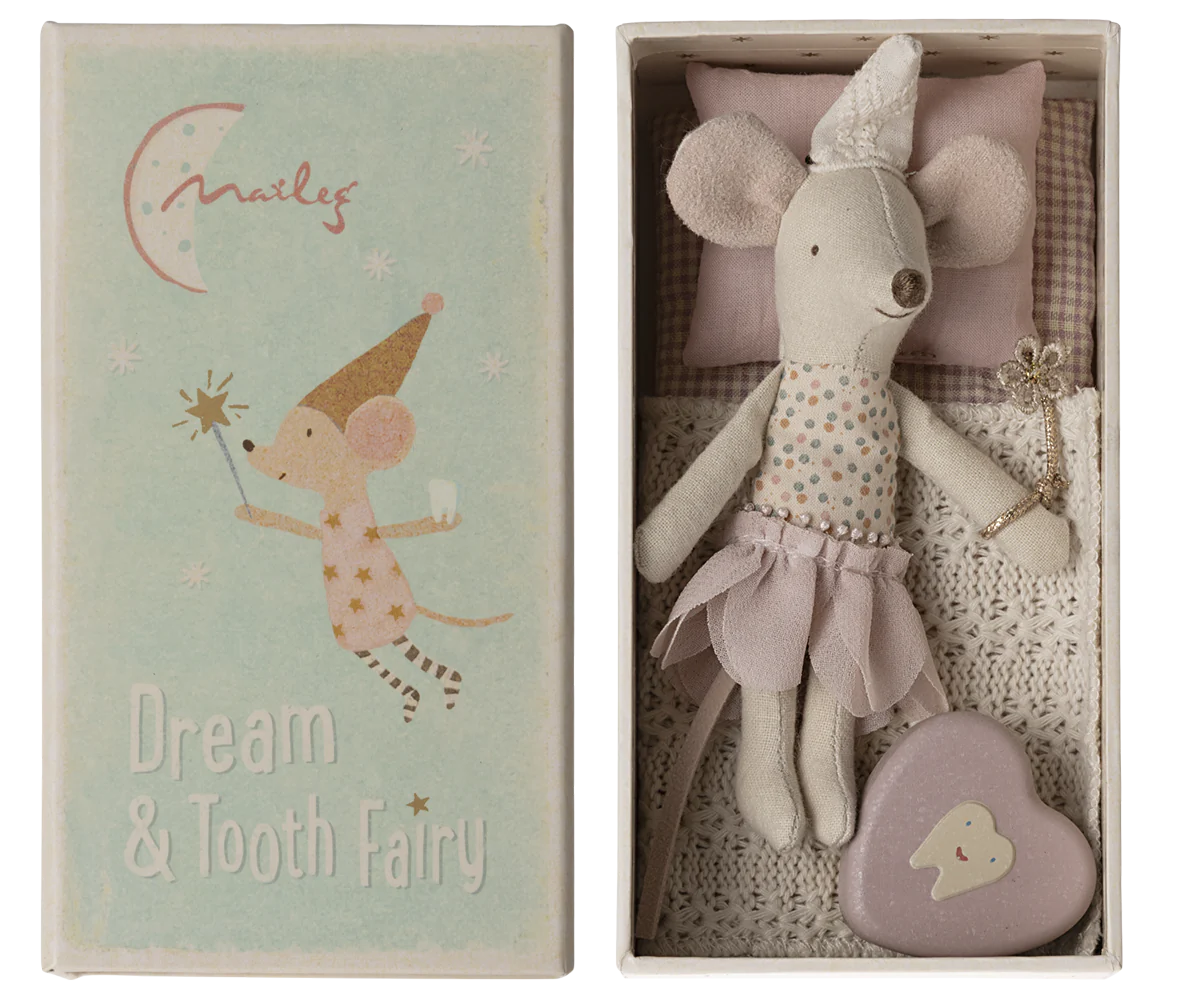 Maileg Tooth Fairy Mouse, Little Sister in Matchbox – Dearest Diapers