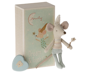 Maileg Tooth Fairy Mouse, Little Brother in Matchbox