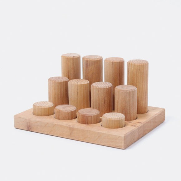 Grimm's Stacking Game Small Natural Rollers