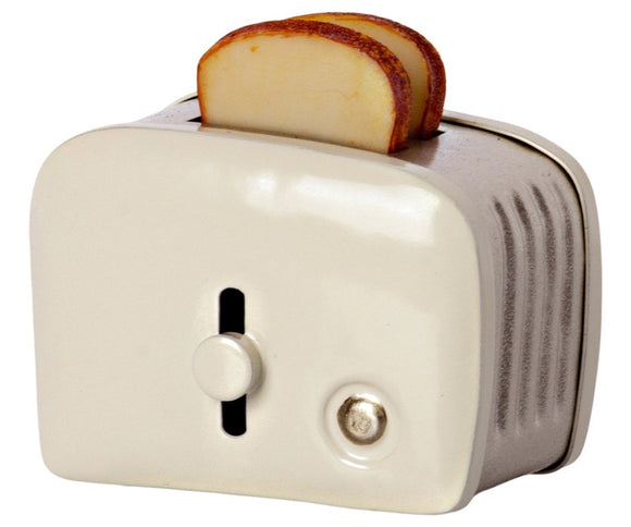 Maileg Miniature Toaster & Bread, Off white