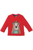 Frugi - Little Discovery Applique T-shirt Tomato/Bear (SS17)