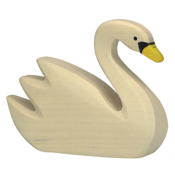 Holztiger Swan, swimming