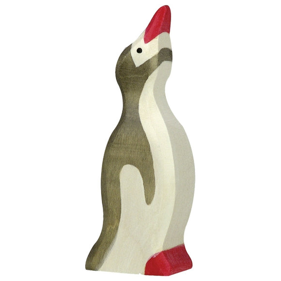 Holztiger Penguin small head raised