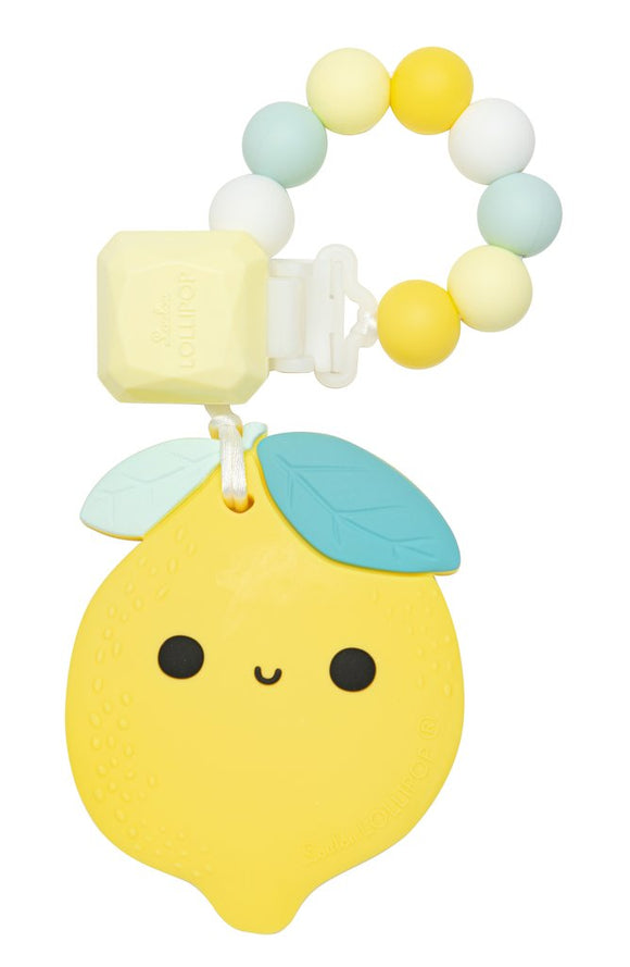 loulou LOLLIPOP - Lemon Silicone Teether Set