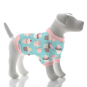 Kickee Pants - Print Dog Tee in Summer Sky Cupcakes