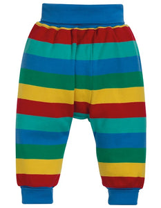 Frugi Kneepatch Parsnip Pants Rainbow Stripe (AW19)