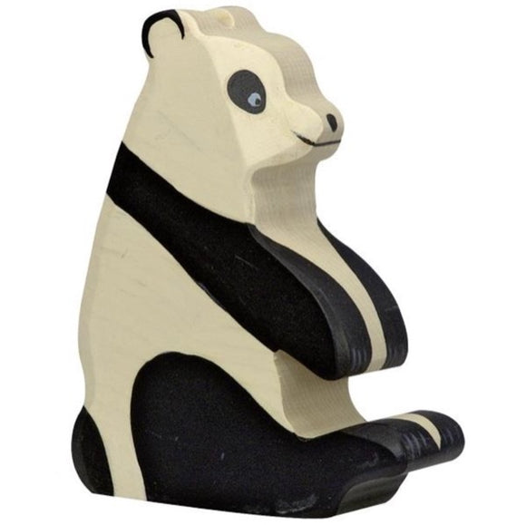 Holztiger Panda bear, sitting