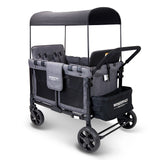 WonderFold Wagon W4 Quad Baby Stroller in Grey/Black