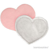 bamboobies Regular Nursing Pads (2 Light Pink Heart-shape Pairs)