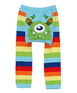 Doodle Pants - Rainbow Monster Cotton Leggings