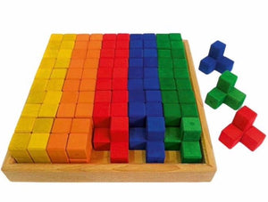 Bauspiel Corner Blocks 50 pieces with Tray