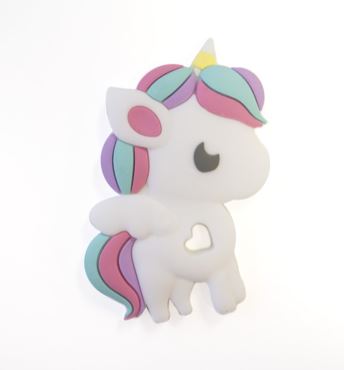 loulou LOLLIPOP - Rainbow Unicorn Teether