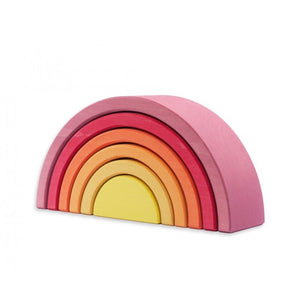 Ocamora Pink 6 piece Rainbow Stacker