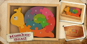 Begin Again Toys Number Snail Puzzle
