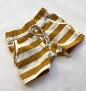 Blumenkind Shorts in Mustard Stripe