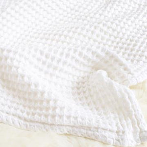 The Sugar House Cloud Blanket in White